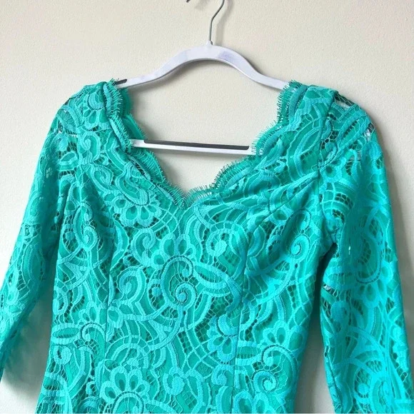 Lilly Pulitzer Meryl Lace Mini Dress in Poolside Blue - Picture 7 of 9